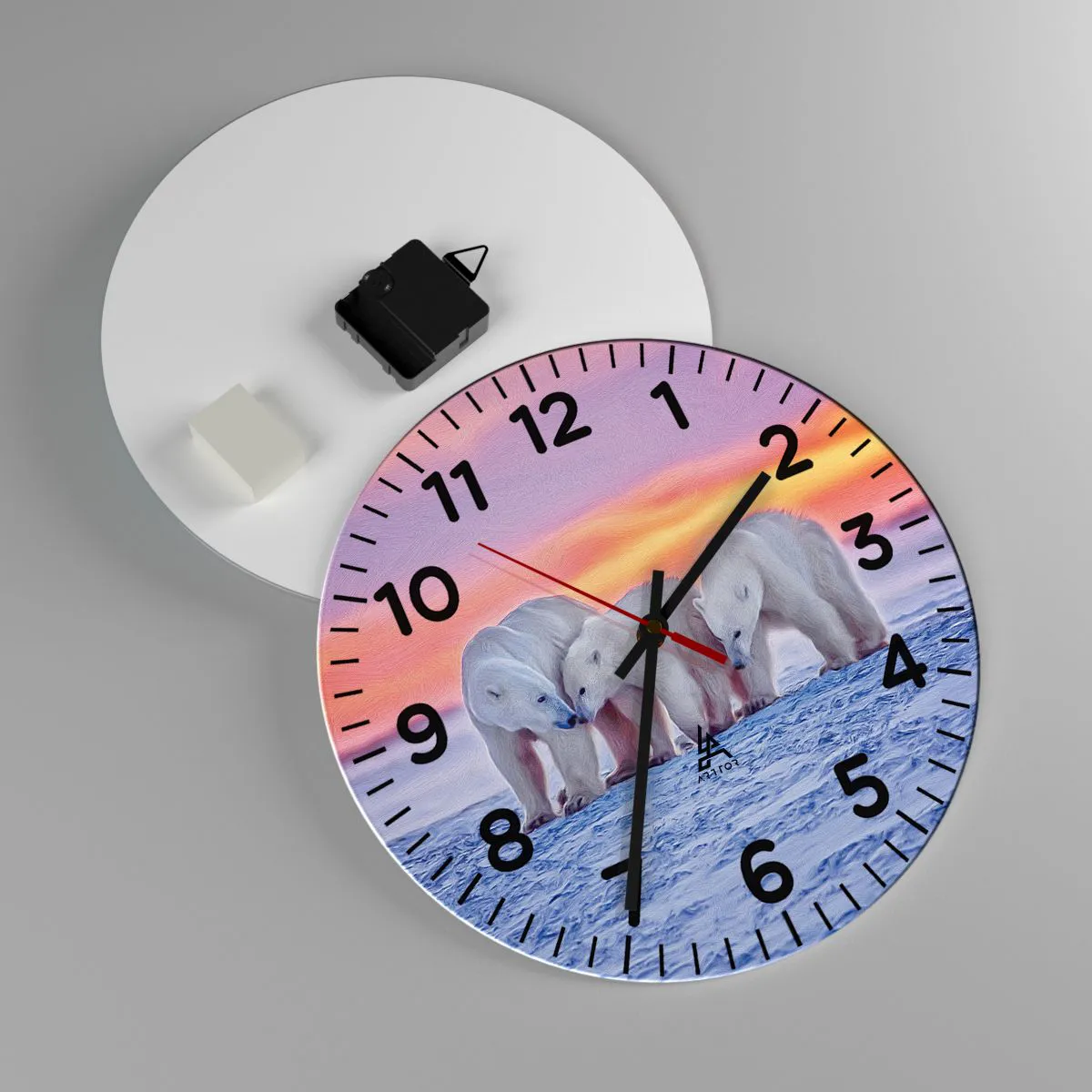 Nástěnné hodiny - Stačí rodinné teplo - 30x30 cm