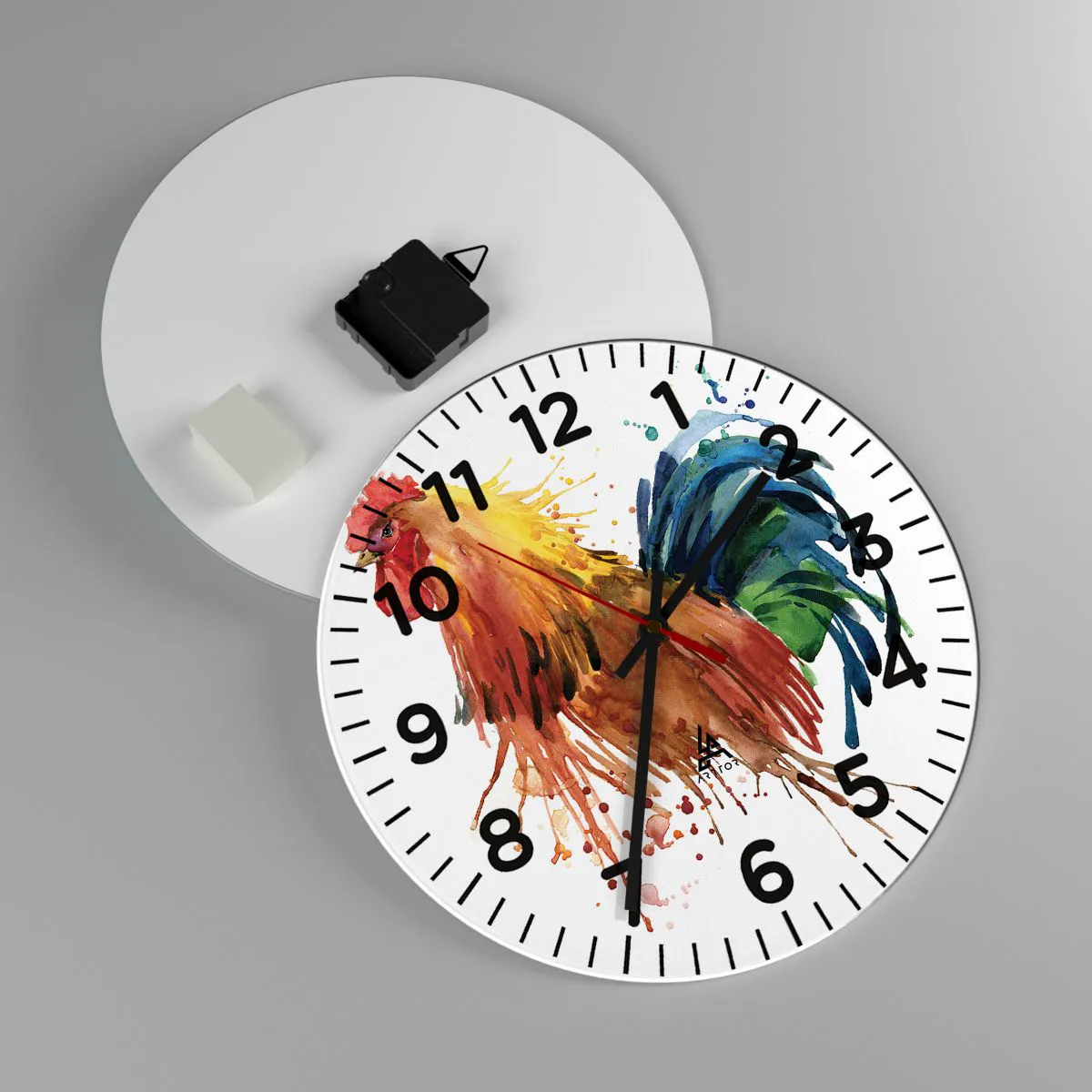 Orologio da parete - Orologio in Vetro - Abito reale, orgoglio reale - 30x30 cm