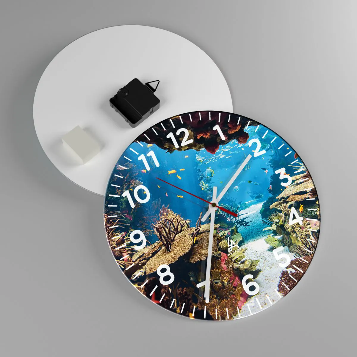 Ceas de perete - Ceas pe sticlă - Nu ai visat la asta - 30x30 cm