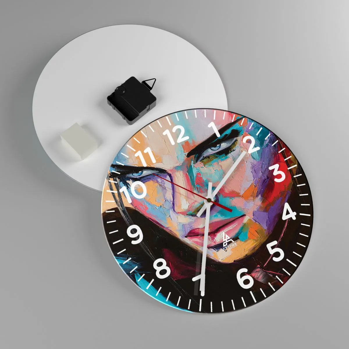 Nástenné hodiny - Divokosť v srdci - 30x30 cm