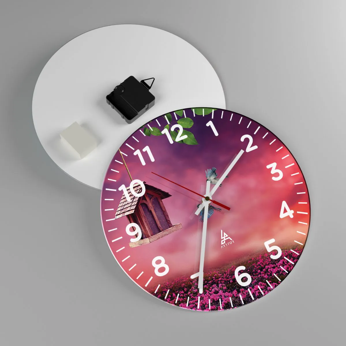 Wandklok - Klok - Uitnodiging voor het avondeten - 30x30 cm