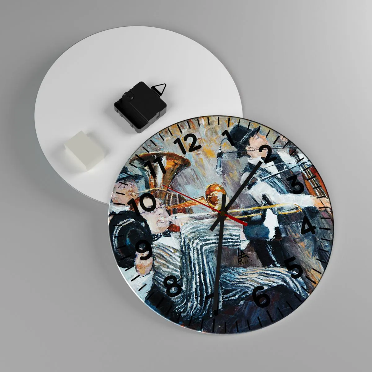 Nástěnné hodiny - Celý tento jazz - 30x30 cm