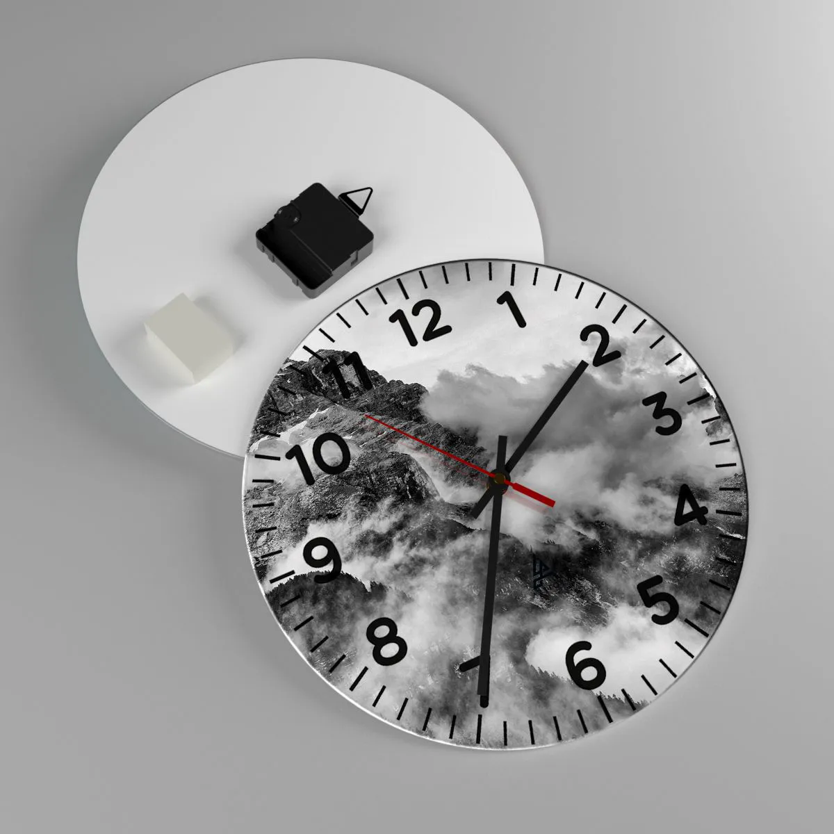 Wanduhr - Glasuhr - Schön und grausam - 30x30 cm