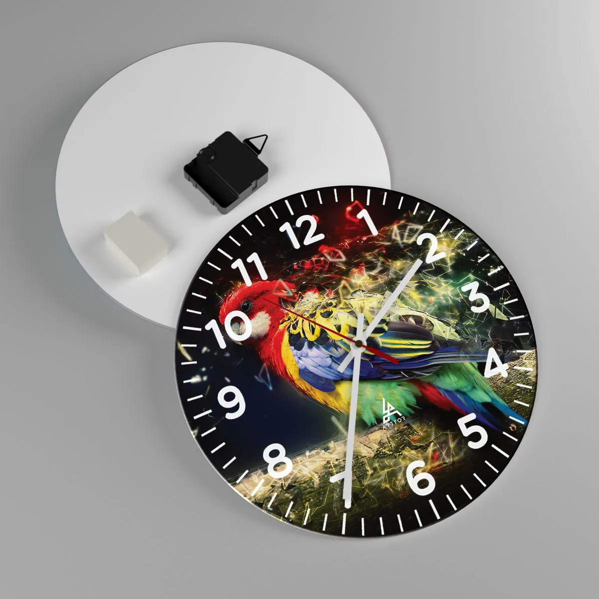 Zegar ścienny - Posłaniec blasku - 30x30 cm