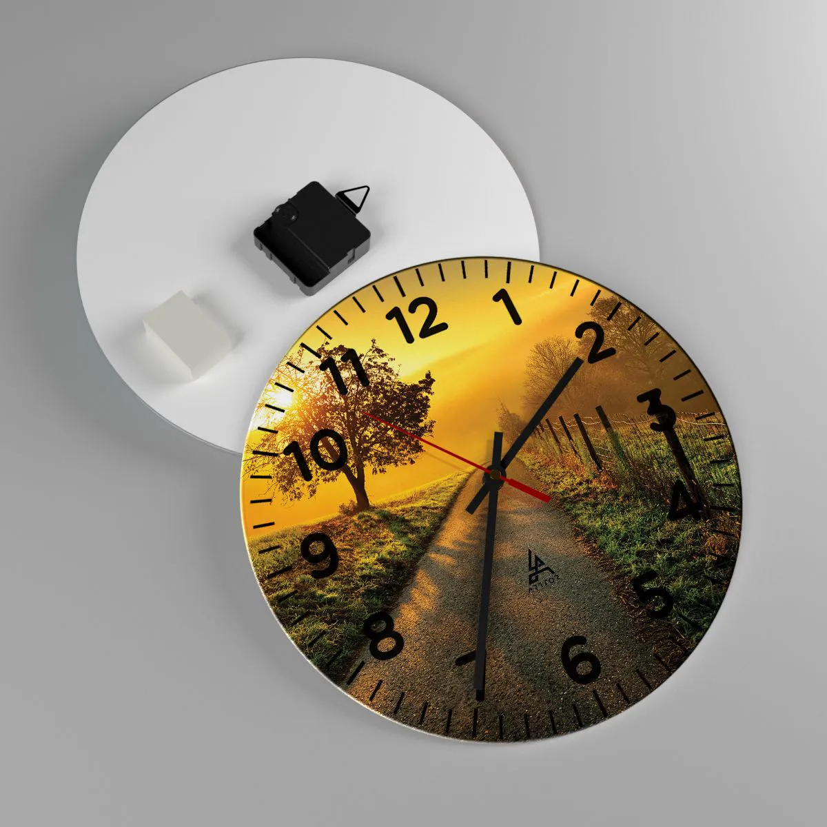 Zegar ścienny - Miodne popołudnie - 30x30 cm