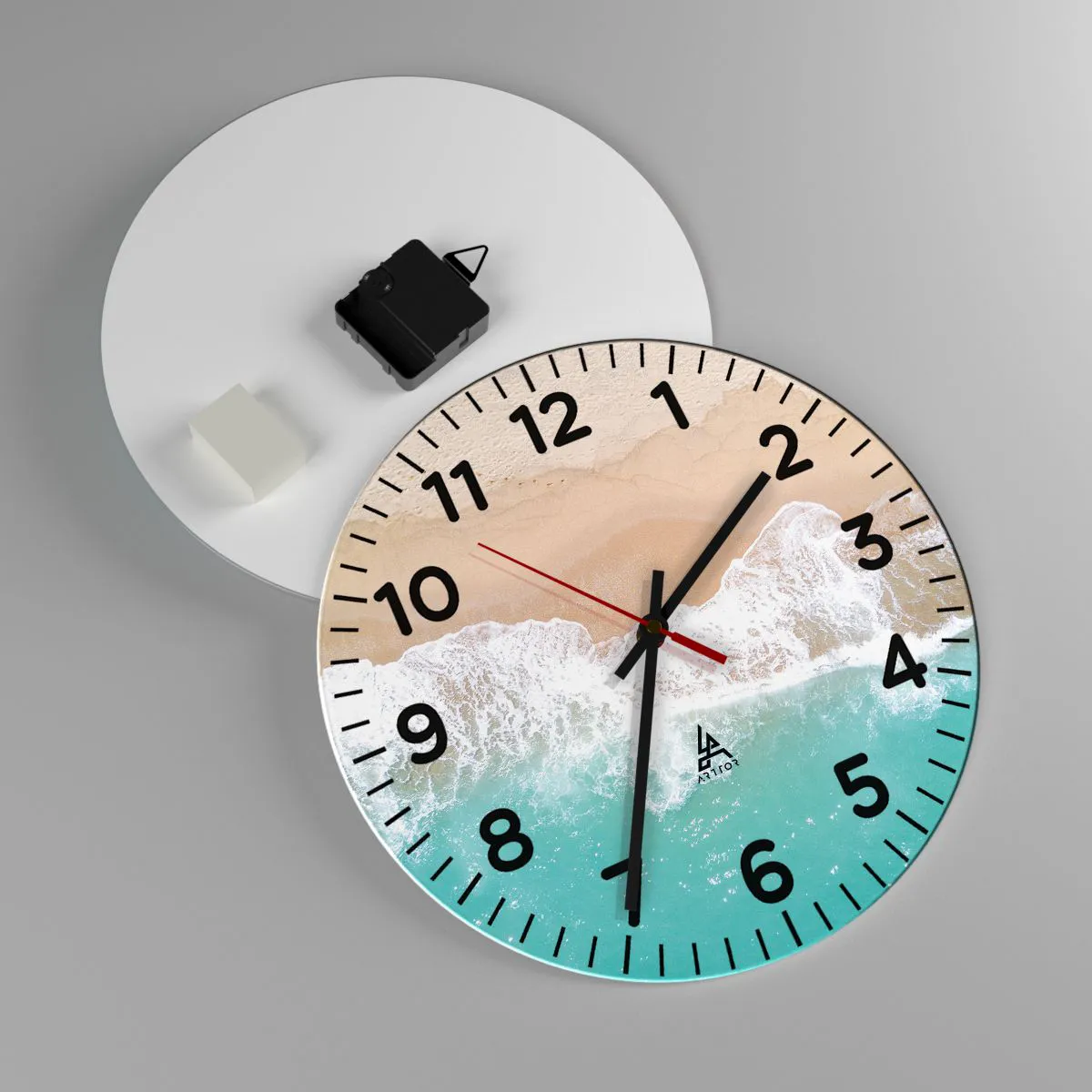 Nástenné hodiny - Maznavý dotyk - 30x30 cm