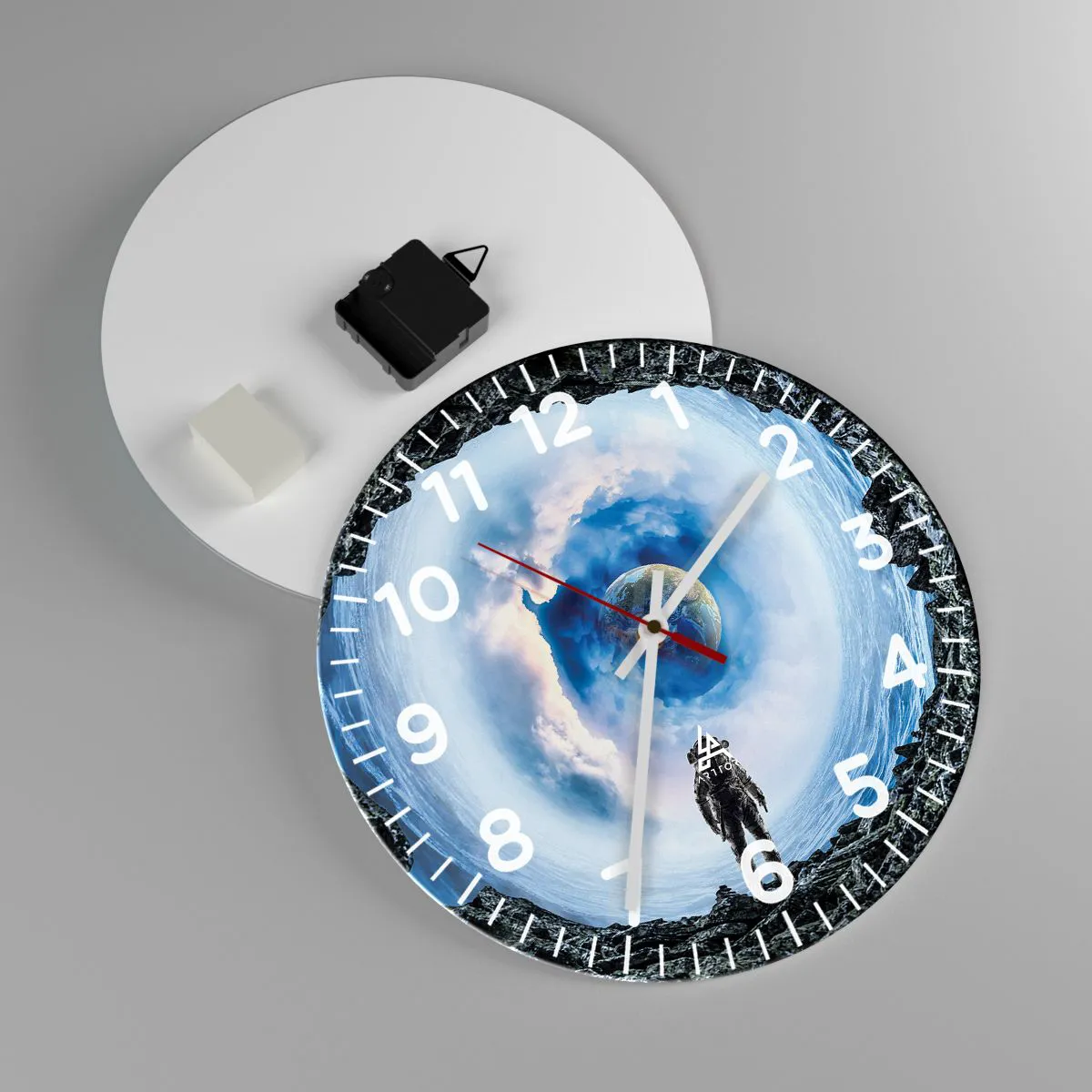 Horloge murale - Pendule murale - Plus très loin de la maison - 30x30 cm