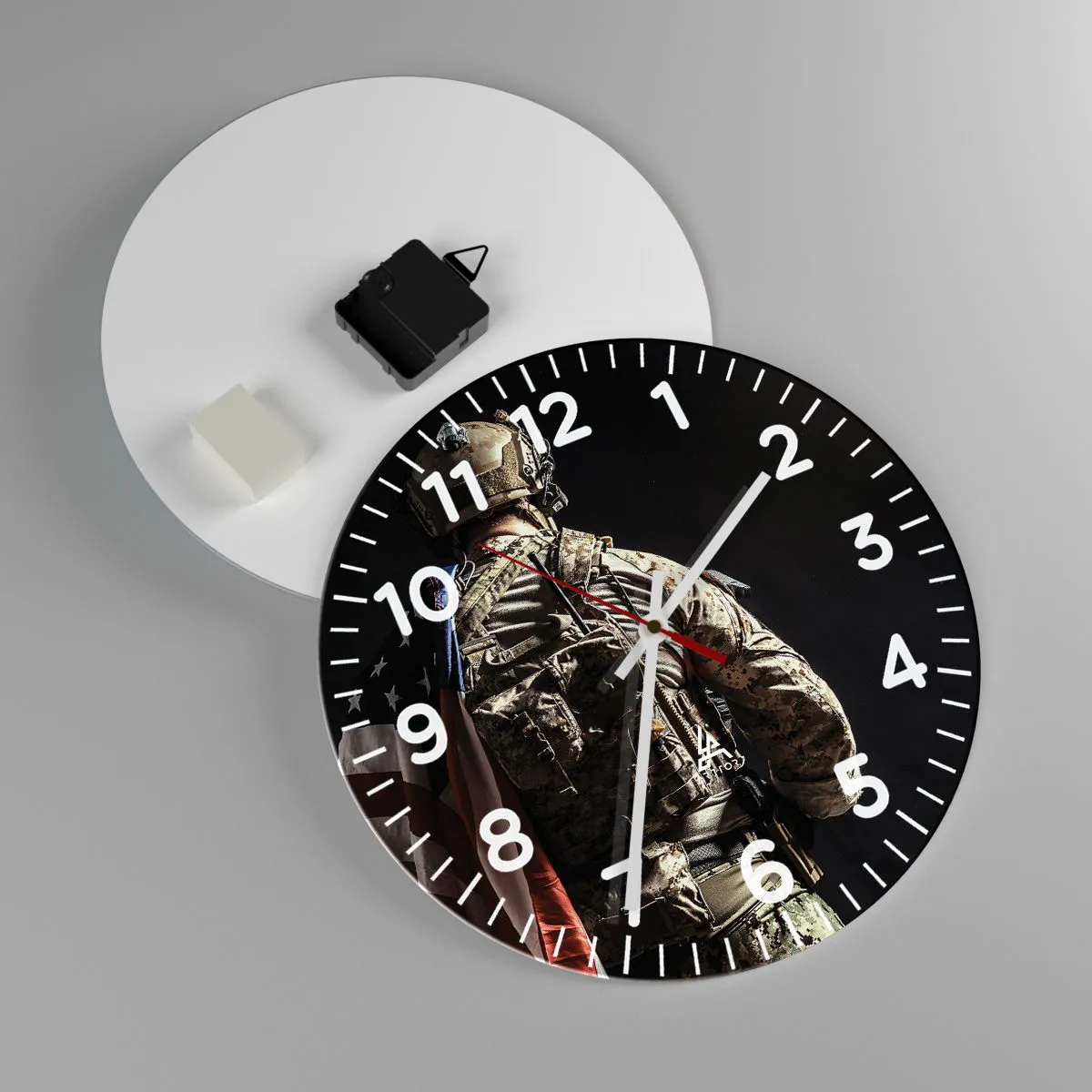 Ceas de perete - Ceas pe sticlă - D-aia - 30x30 cm