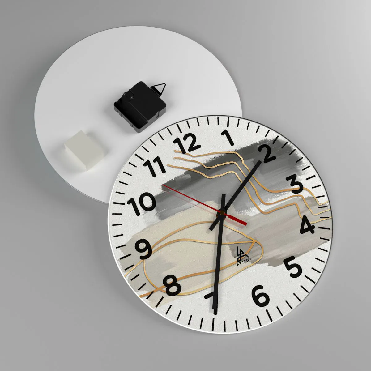 Nástěnné hodiny - Trvání a pohyb - 30x30 cm