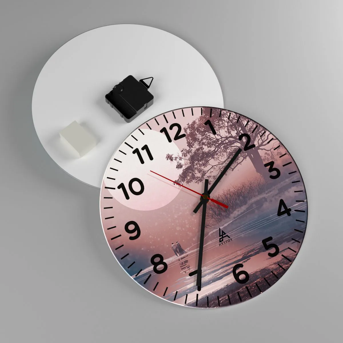 Orologio da parete - Orologio in Vetro - Meraviglie della notte - 30x30 cm