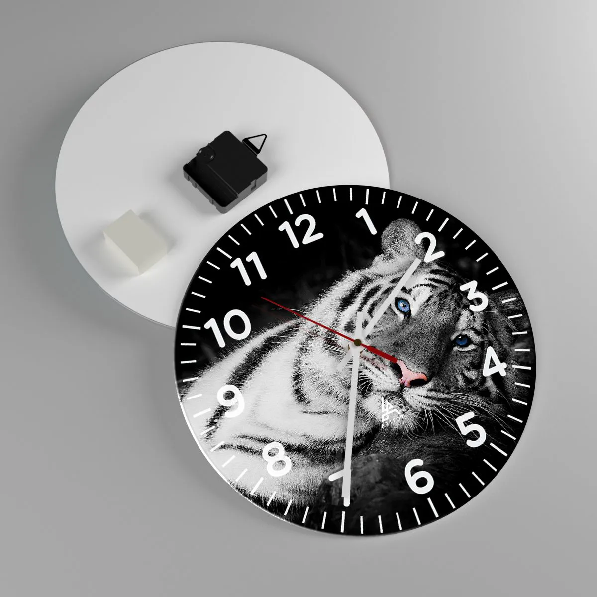 Wandklok - Klok - Wildheid en vrede - 30x30 cm