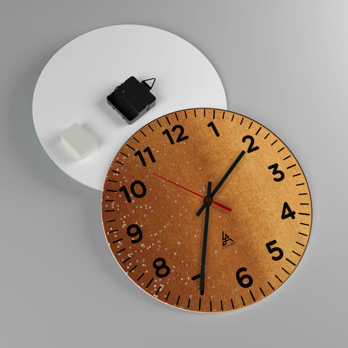 Wall clock - Clock on glass - Tthe Birth of the Universe - 30x30 cm