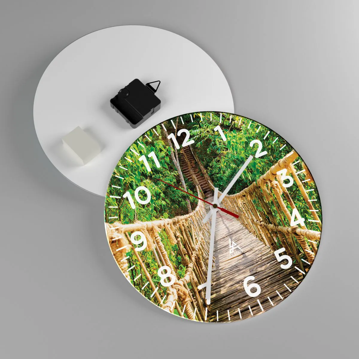 Horloge murale - Pendule murale - Suspendu dans la nature - 30x30 cm