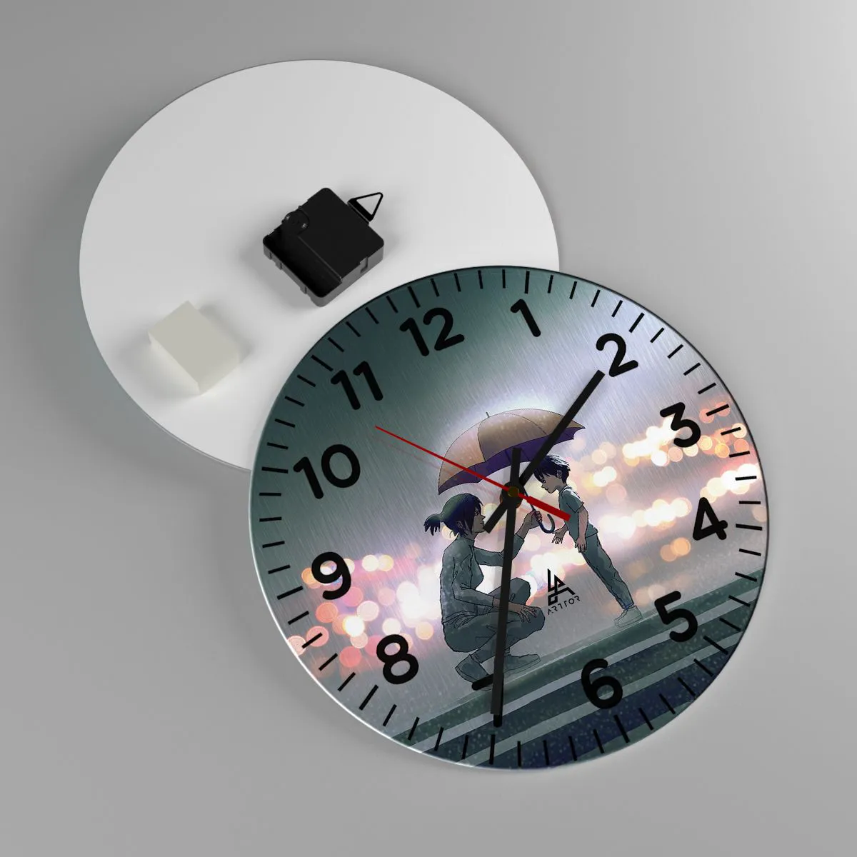 Horloge murale - Pendule murale - Et maintenant, tout va bien - 30x30 cm