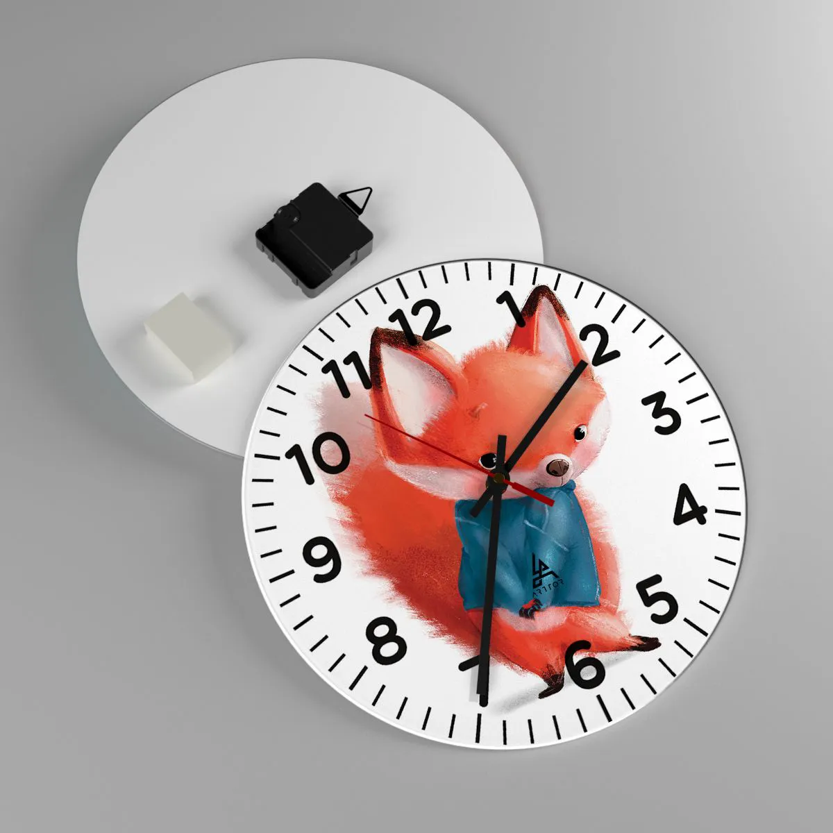 Wanduhr - Glasuhr - Steht mir das gut? - 30x30 cm