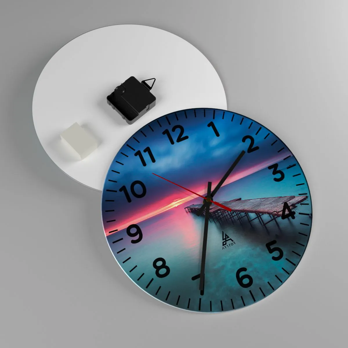 Nástěnné hodiny - Mezi nebem a zemí - 30x30 cm