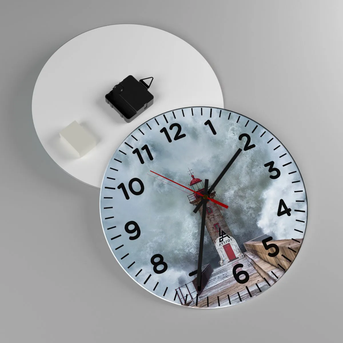 Nástenné hodiny - Hukot vody, šum vetra - 30x30 cm