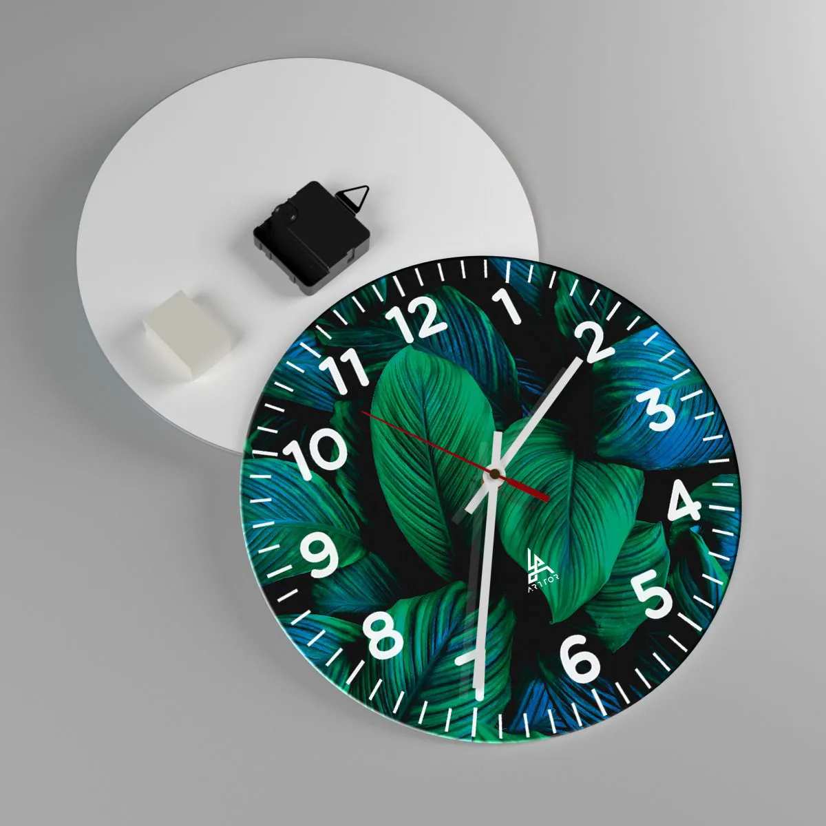 Nástenné hodiny - V zelenom dave - 30x30 cm