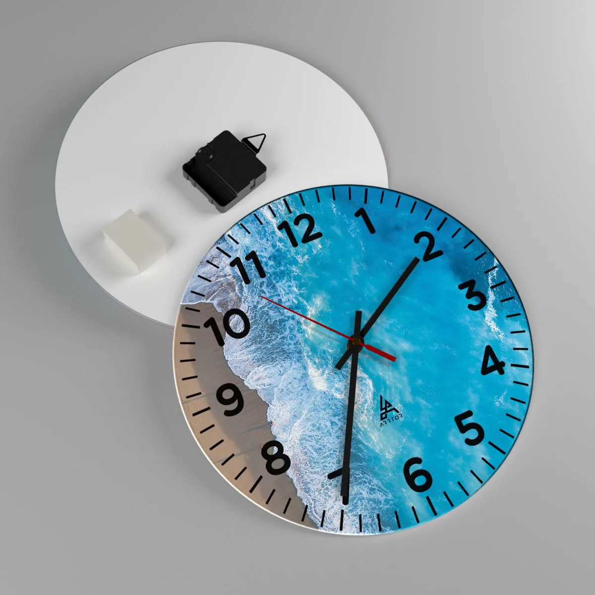 Falióra, Óra - A kék ereje - 30x30 cm