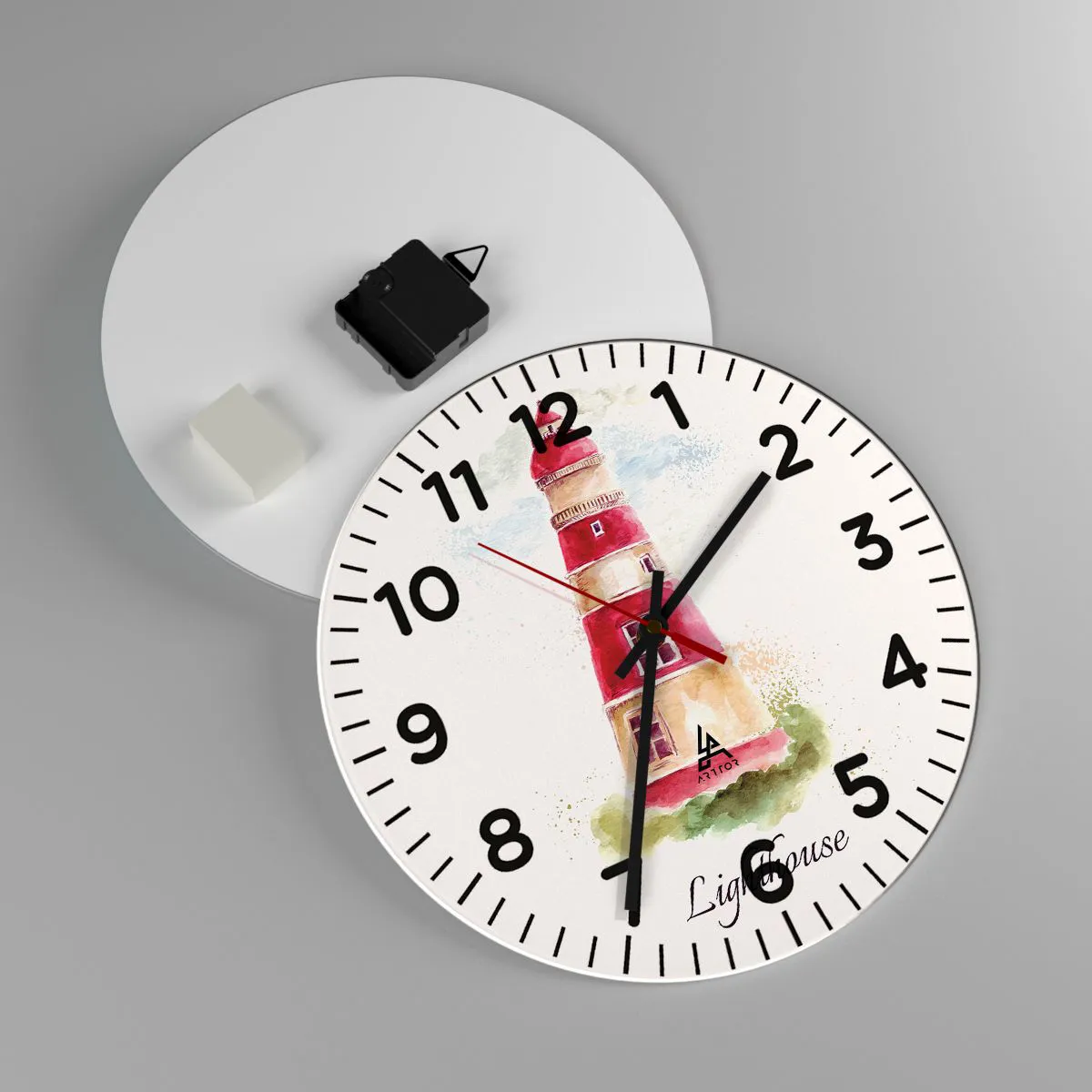 Ceas de perete - Ceas pe sticlă - Întotdeauna vreme bună - 30x30 cm