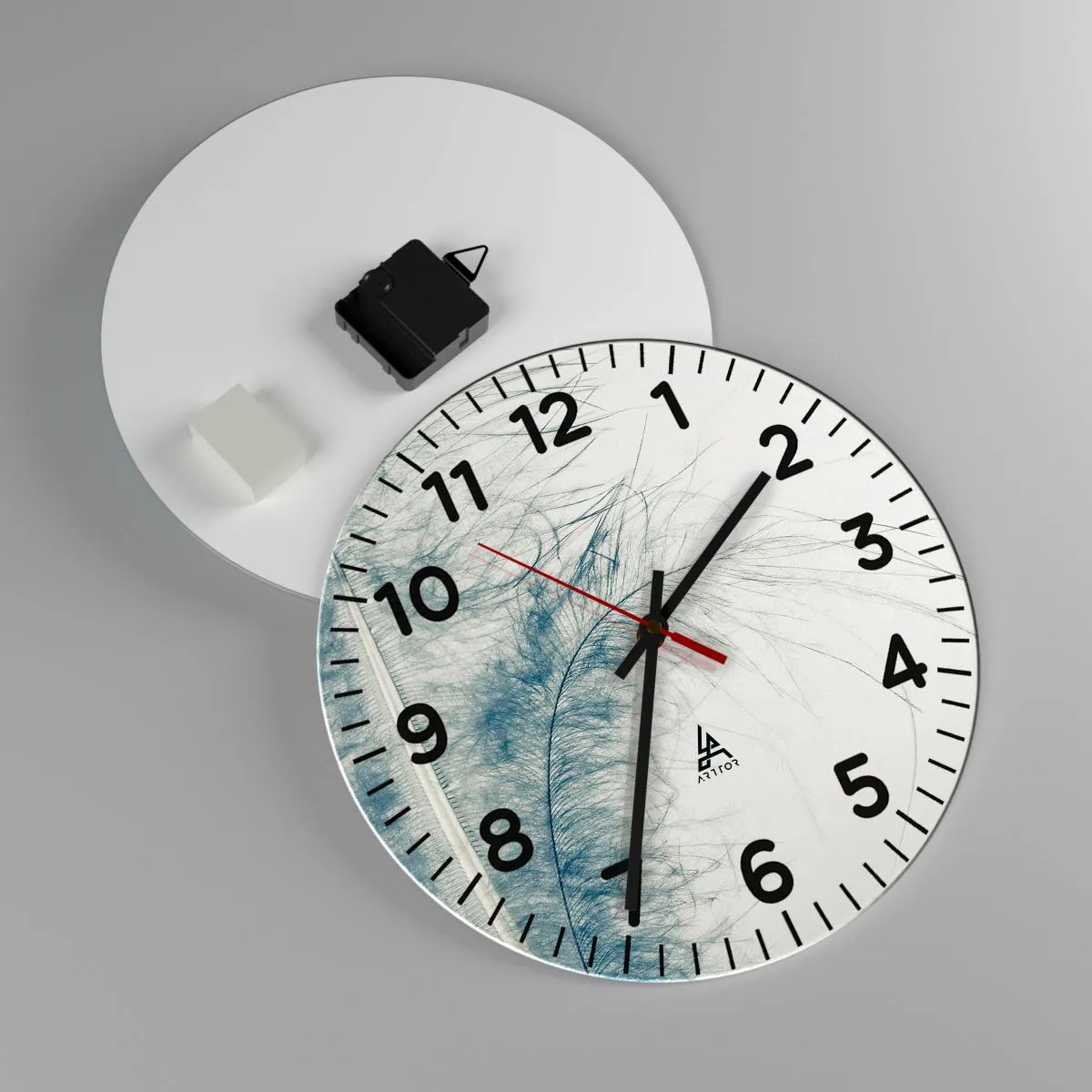 Wandklok - Klok - Het gefluister van de natuur - 30x30 cm