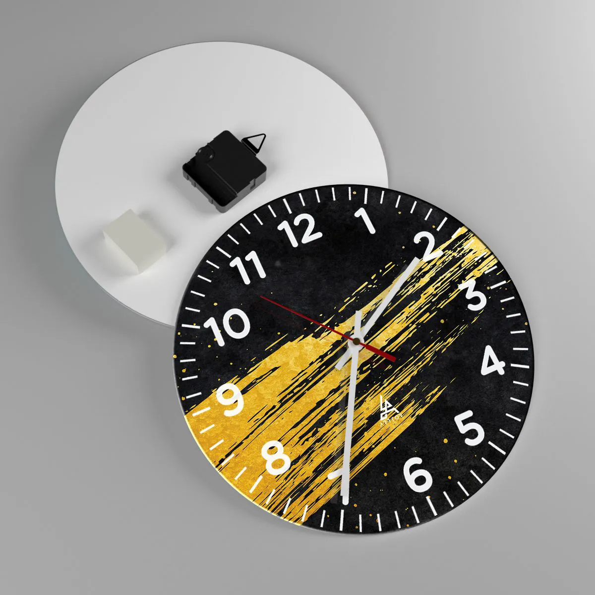 Wanduhr - Glasuhr - Sprung in den Hyperraum - 30x30 cm