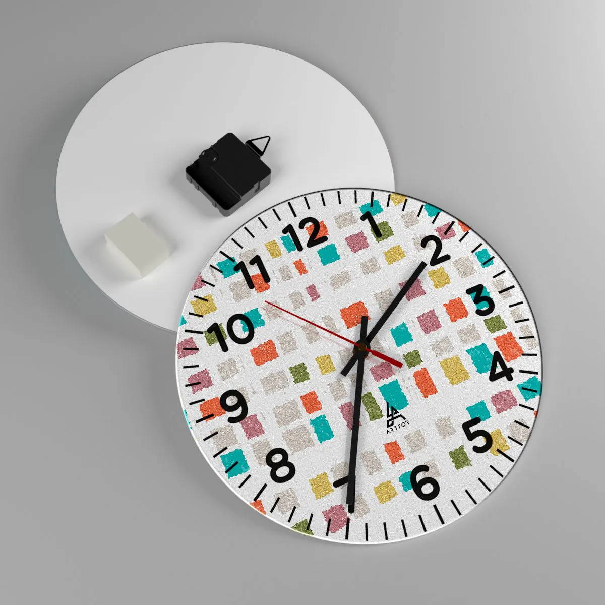 Ceas de perete - Ceas pe sticlă - Joc necunoscut - 30x30 cm