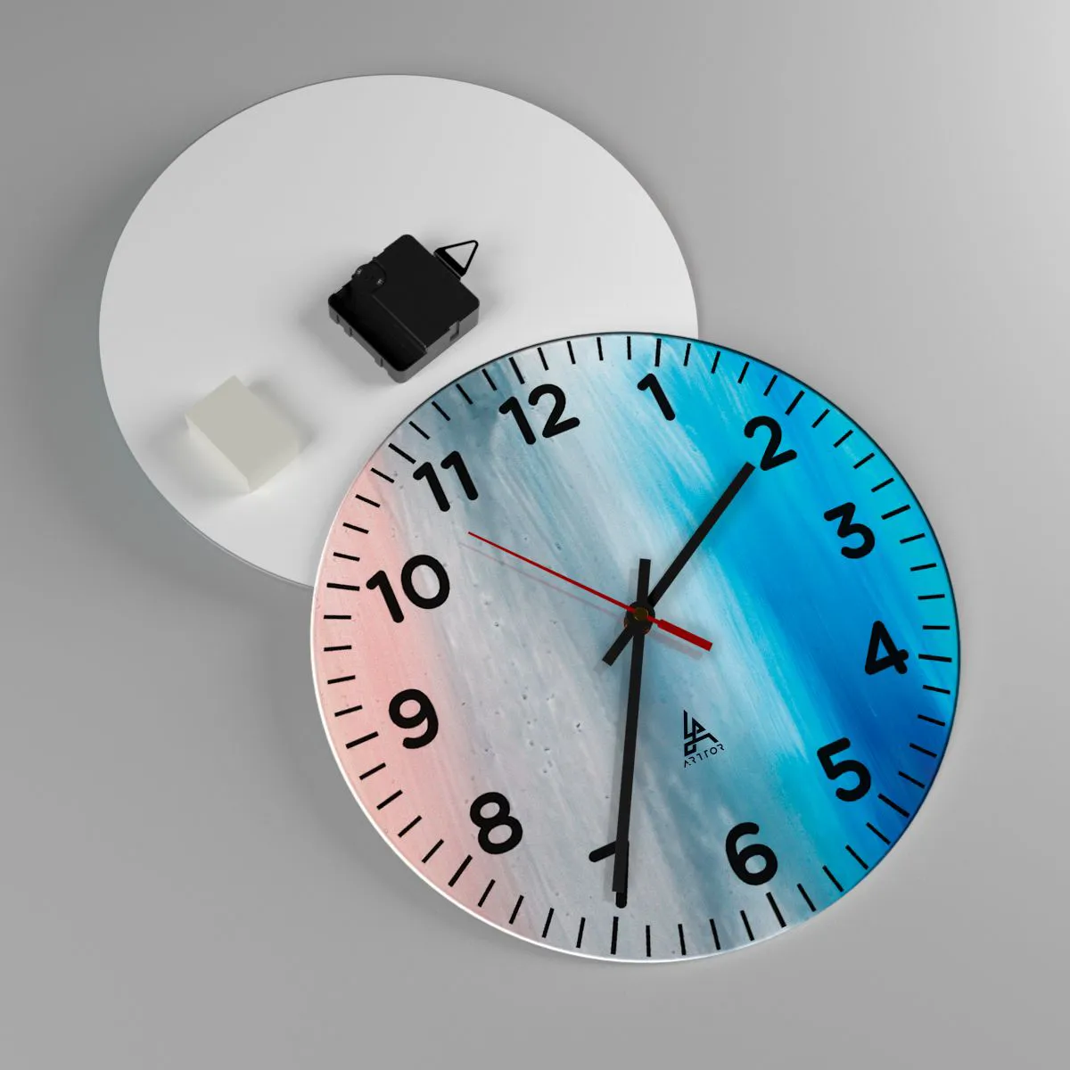 Nástenné hodiny - Živly: vzduch - 30x30 cm