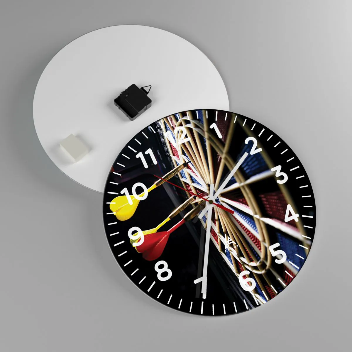 Relógio de parede - Relógio em vidro - Direto ao ponto - 40x40 cm