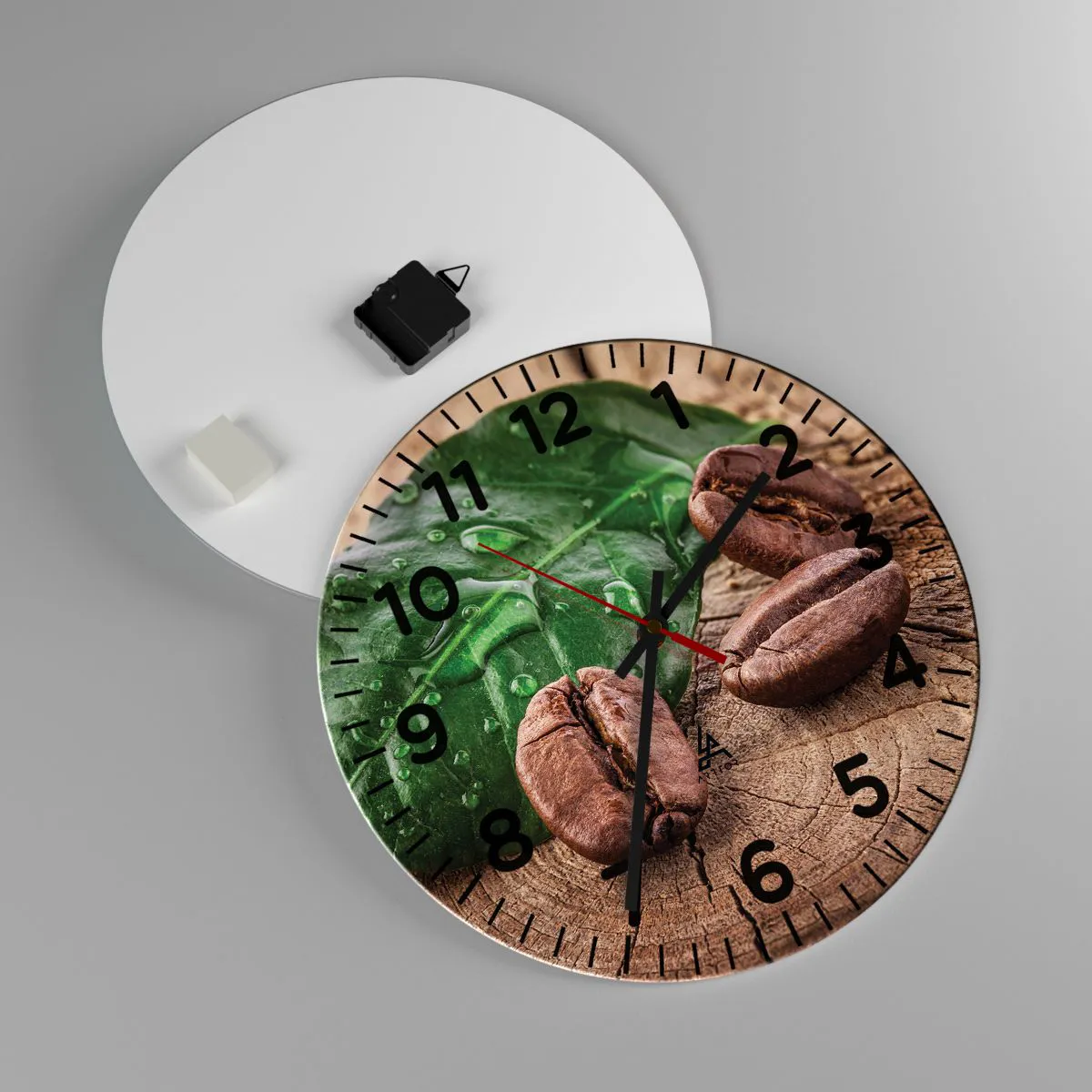 Vægur, Uret - Den sandeste og sorteste - 40x40 cm