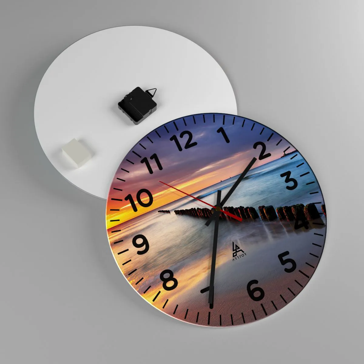 Nástenné hodiny - Počúvaj ticho - 40x40 cm