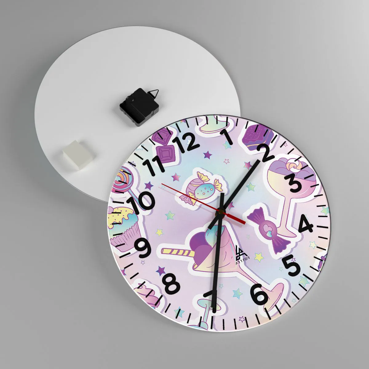 Zegar ścienny - Żeby codziennie były urodziny - 40x40 cm