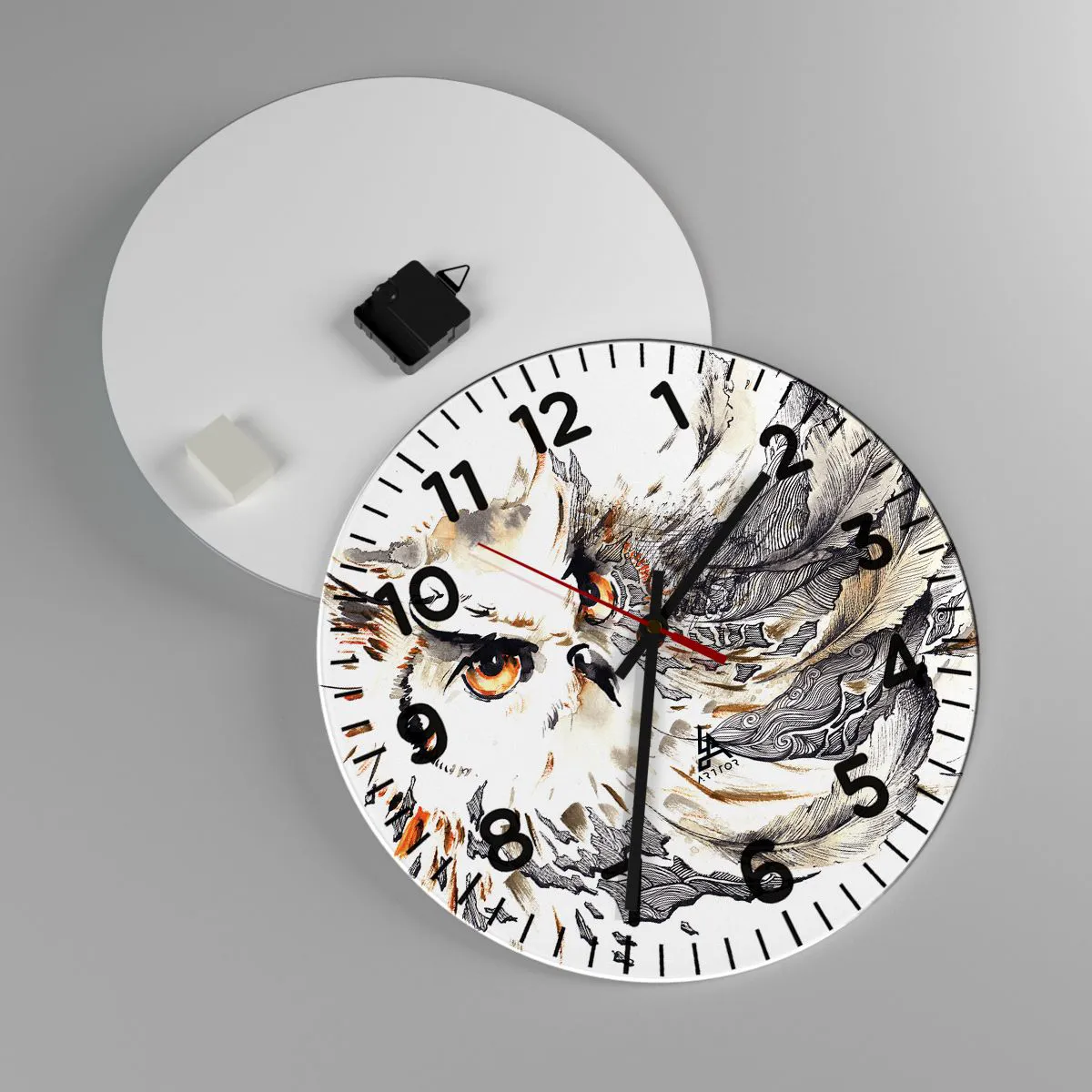 Zegar ścienny - Przybyła ze świata magii - 40x40 cm