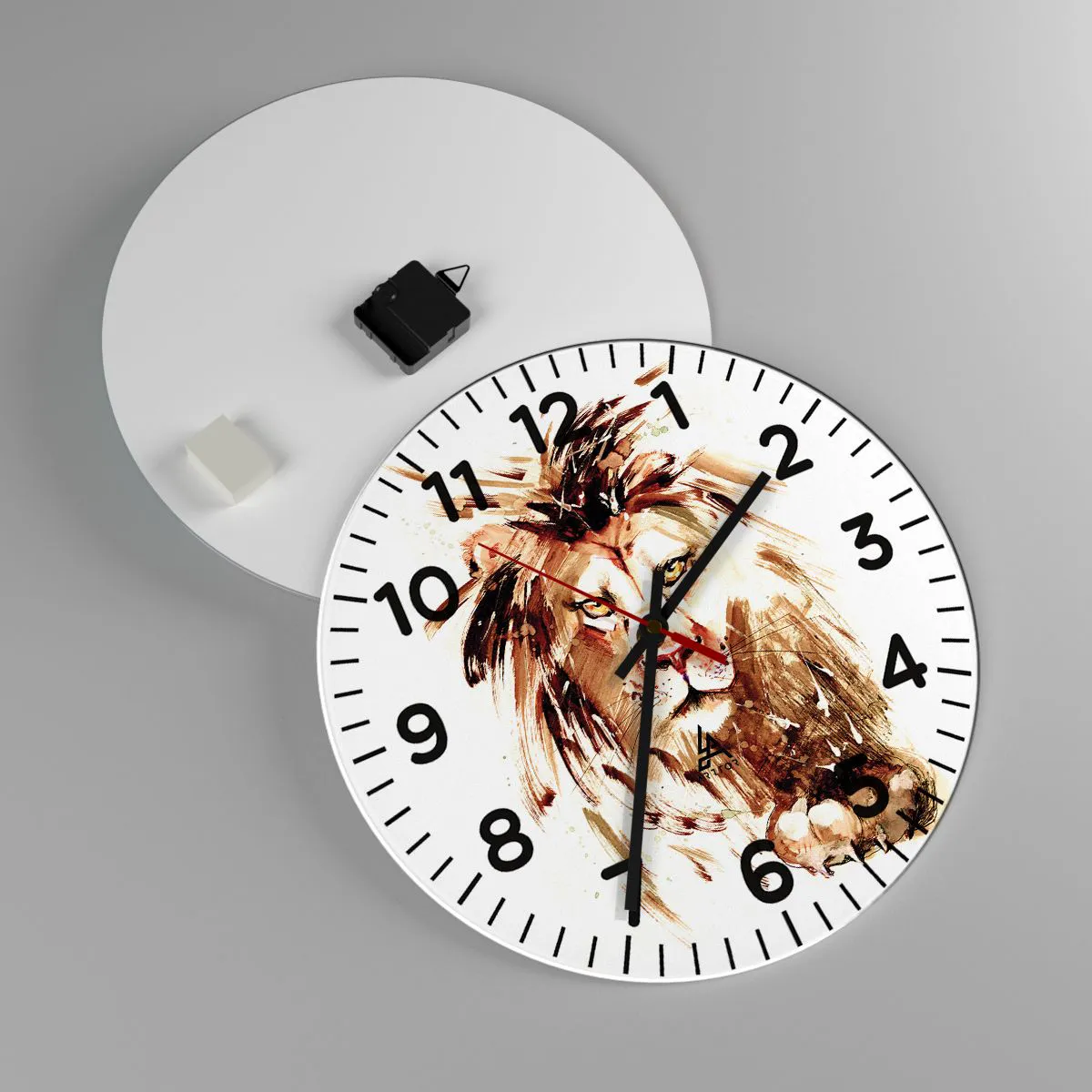 Nástenné hodiny - Sila a dôstojnosť - 40x40 cm