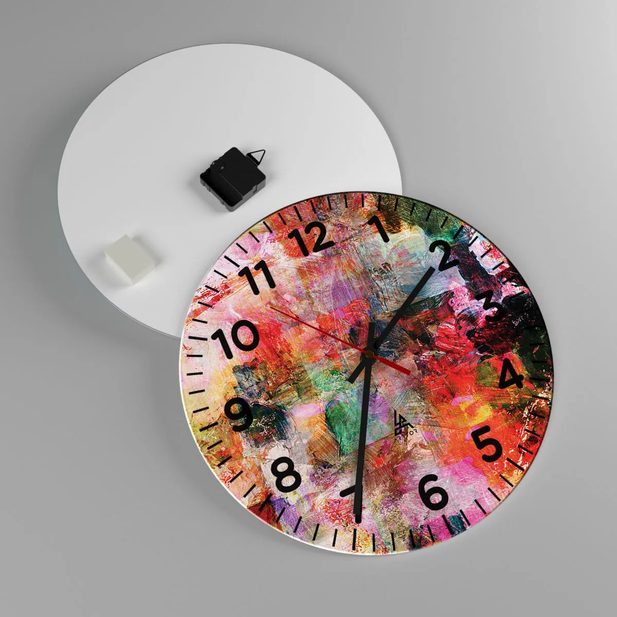 Vægur, Uret - En rejse gennem de forskellige - 40x40 cm