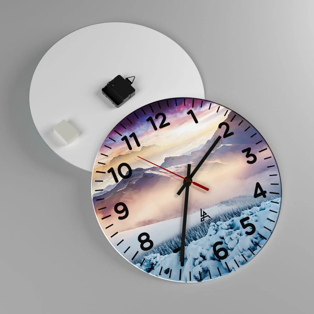 Orologio da parete - Orologio in Vetro - Forza e purezza della natura - 40x40 cm