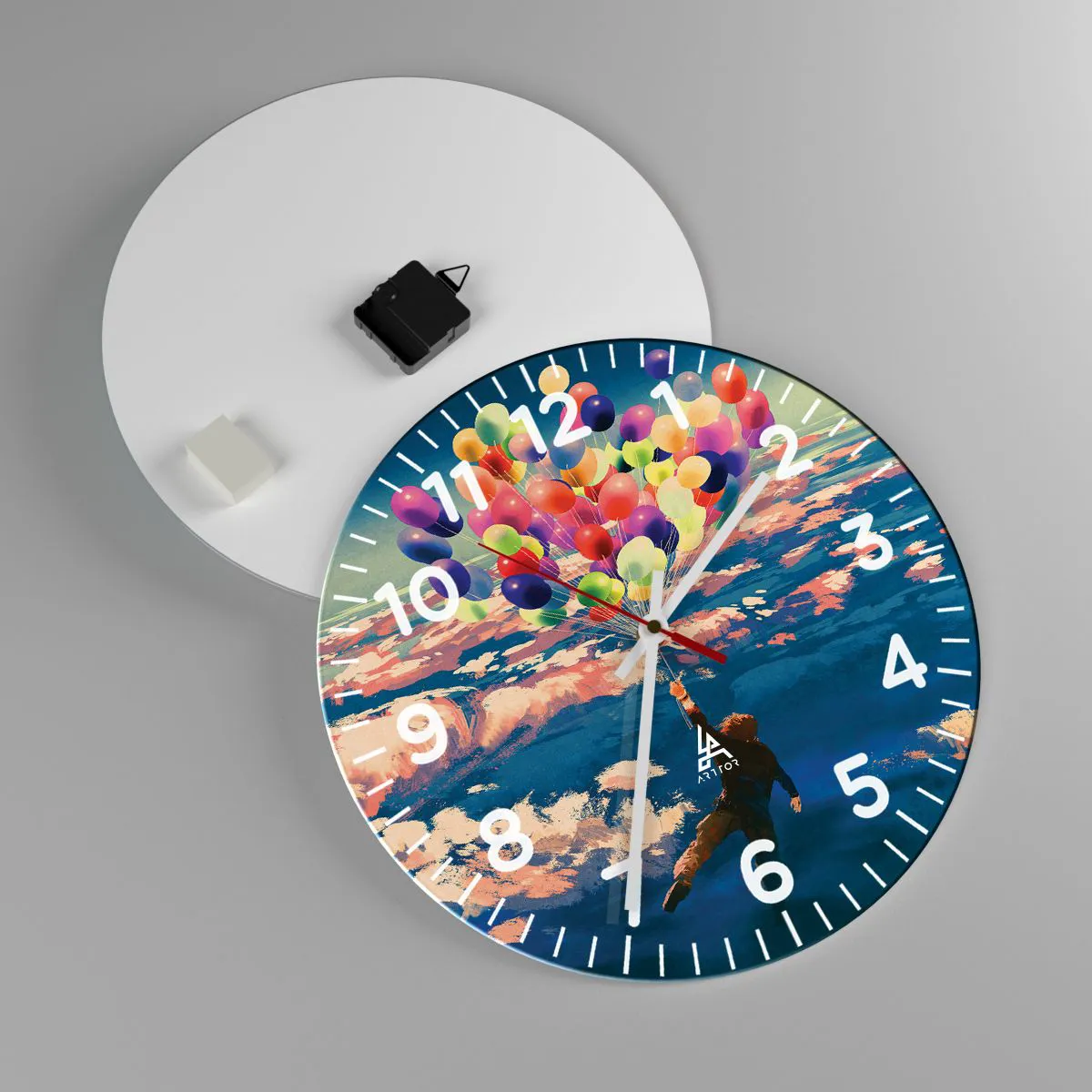 Falióra, Óra - Egy gyermekkori álom valóra vált - 40x40 cm