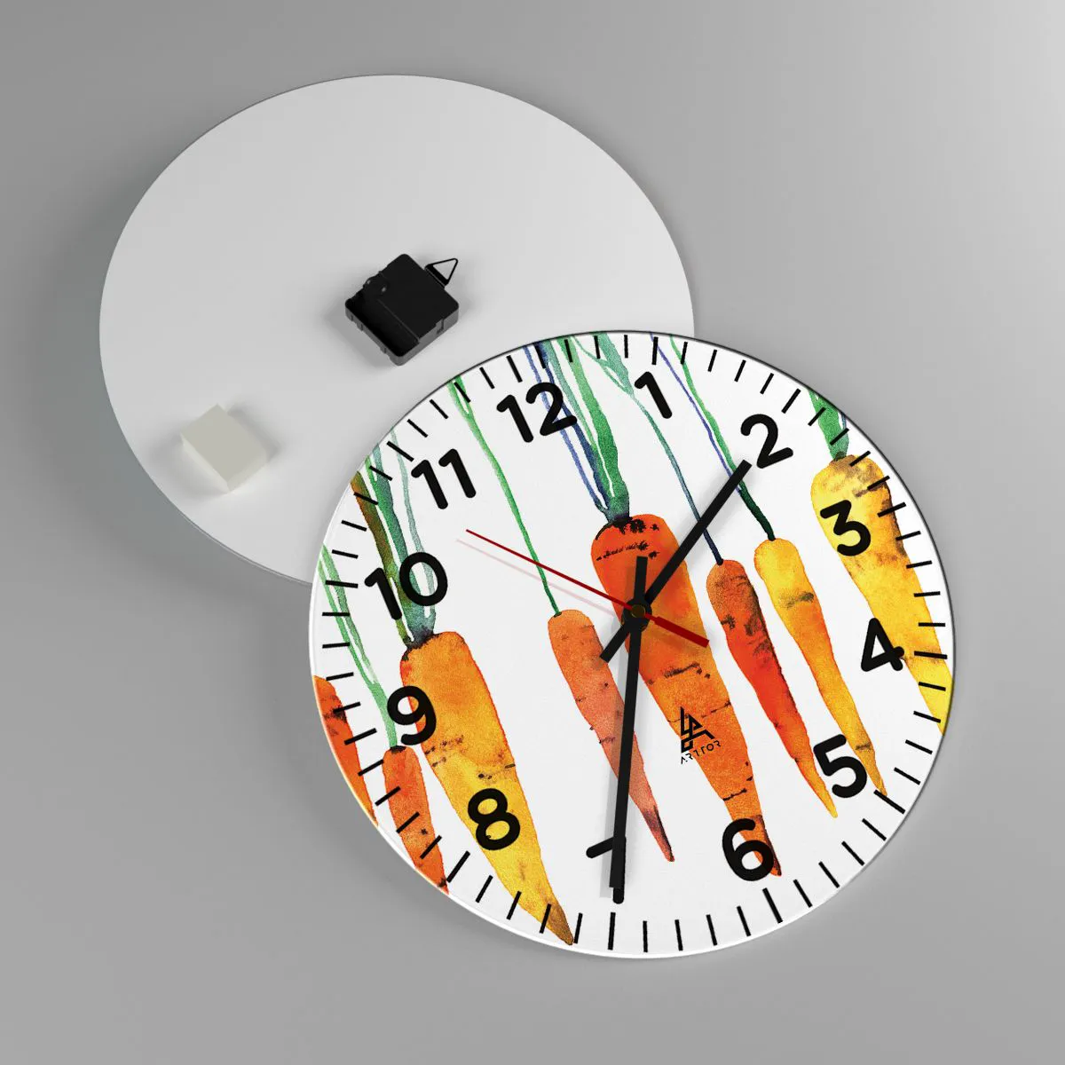 Wanduhr - Glasuhr - Die Schönheit des Gewöhnlichen - 40x40 cm