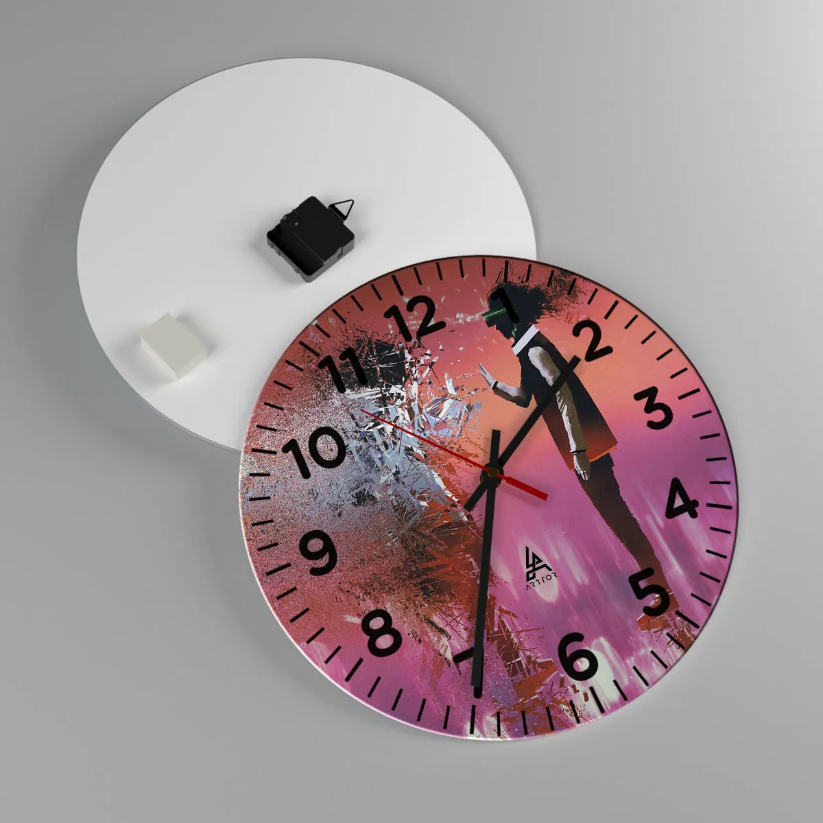 Vægur, Uret - Er det muligt at se ind i sig selv? - 40x40 cm