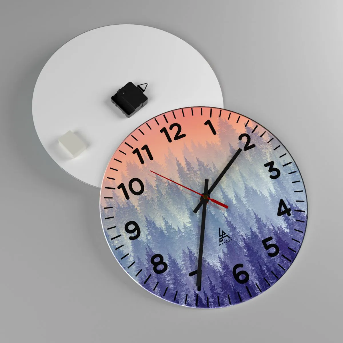 Nástenné hodiny - Vysoko, vyššie, do neba - 40x40 cm