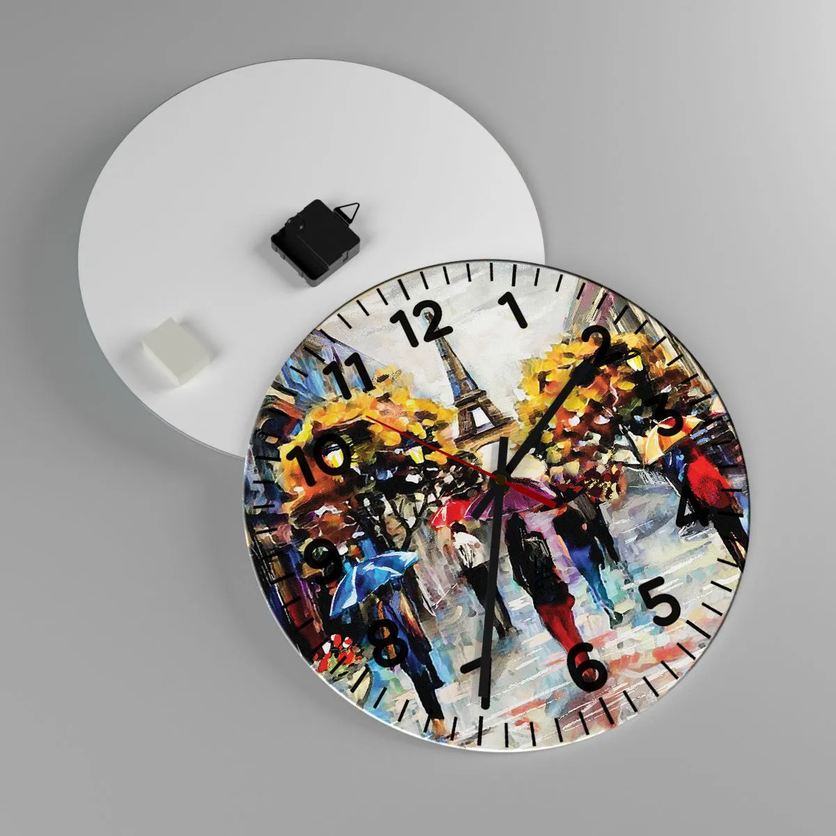 Orologio da parete - Orologio in Vetro - Bella soprattutto d'autunno - 40x40 cm