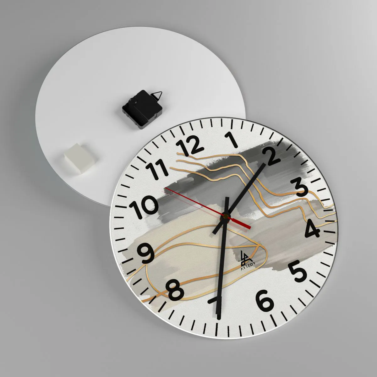 Nástěnné hodiny - Trvání a pohyb - 40x40 cm