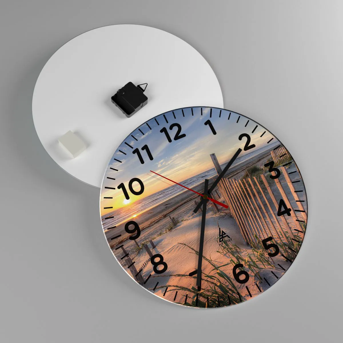 Falióra, Óra - A szél ragyogása és árnyéka - 40x40 cm