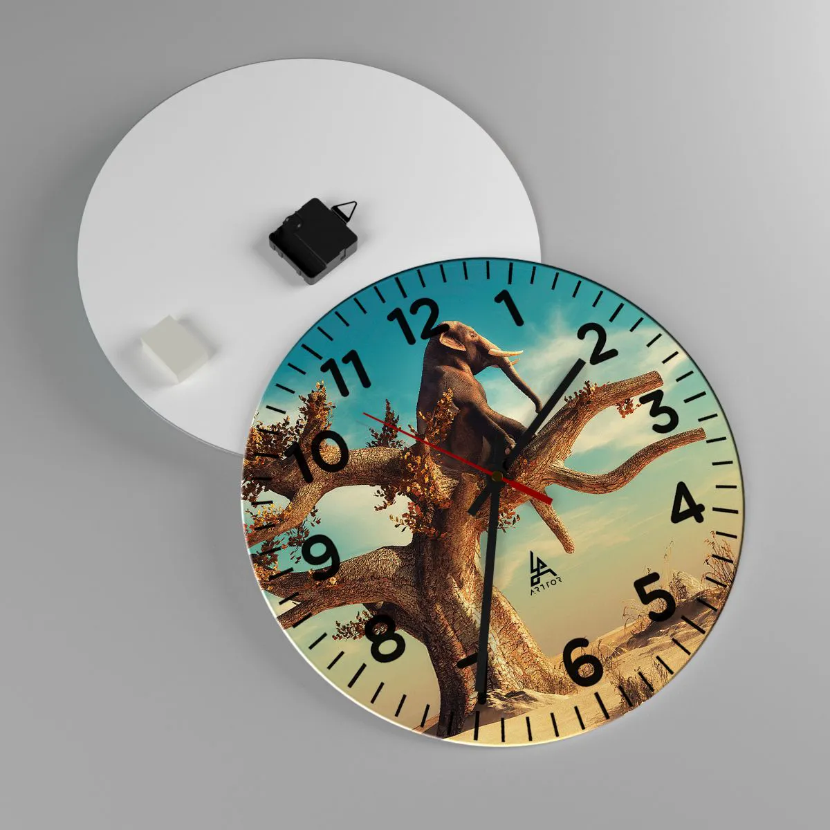 Vægur, Uret - Et nyt synspunkt - 40x40 cm