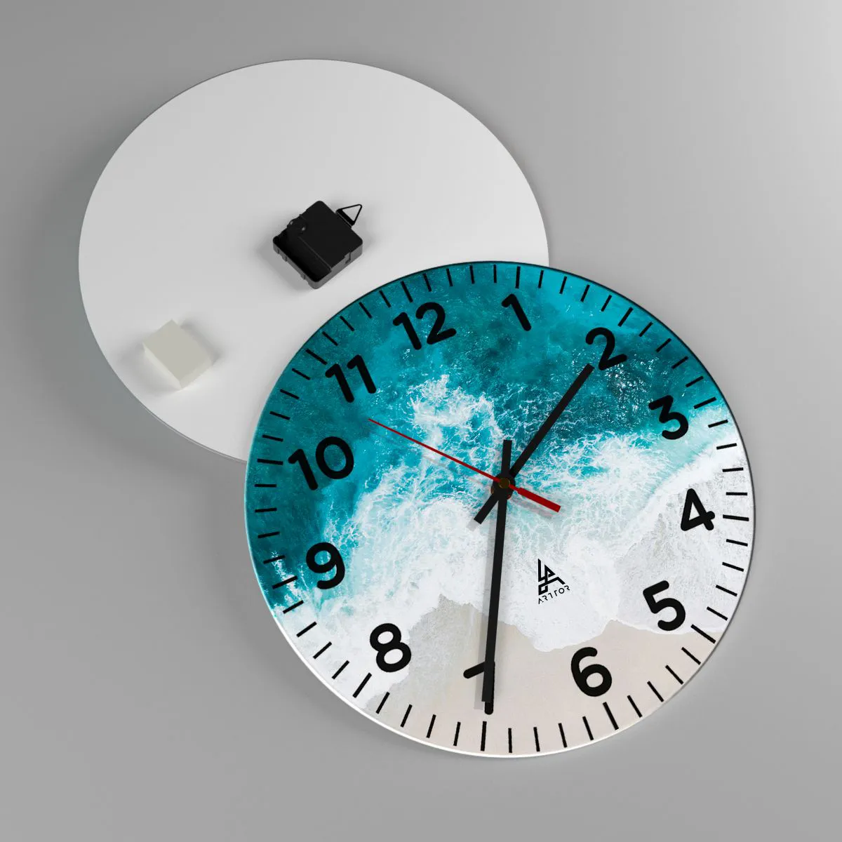 Horloge murale - Pendule murale - Caresse naturelle - 40x40 cm