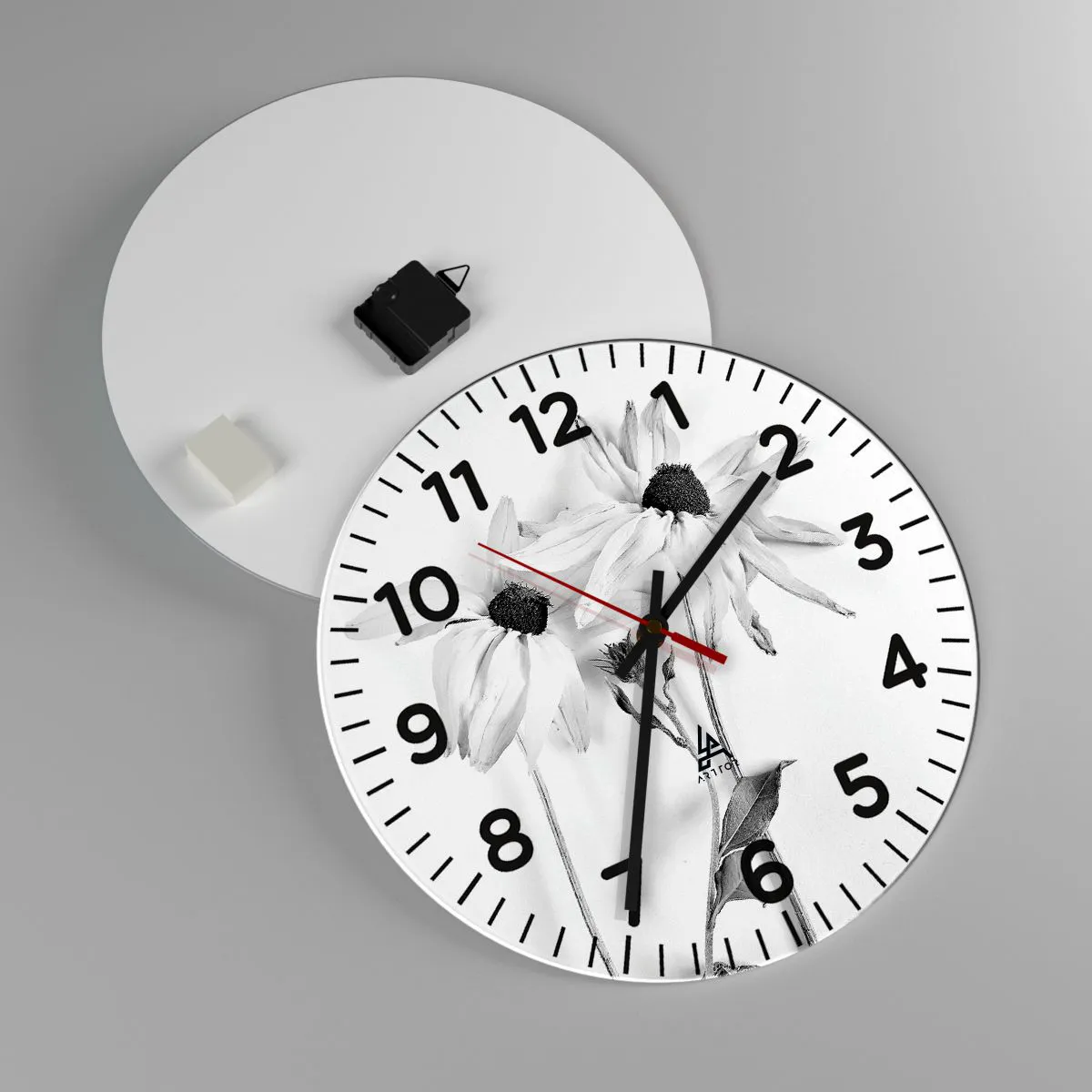 Nástenné hodiny - Nikto nechce byť sám - 40x40 cm