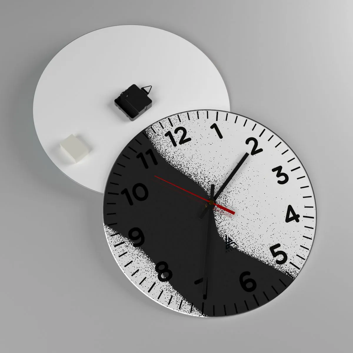 Nástenné hodiny - Plynulá rovnováha - 40x40 cm