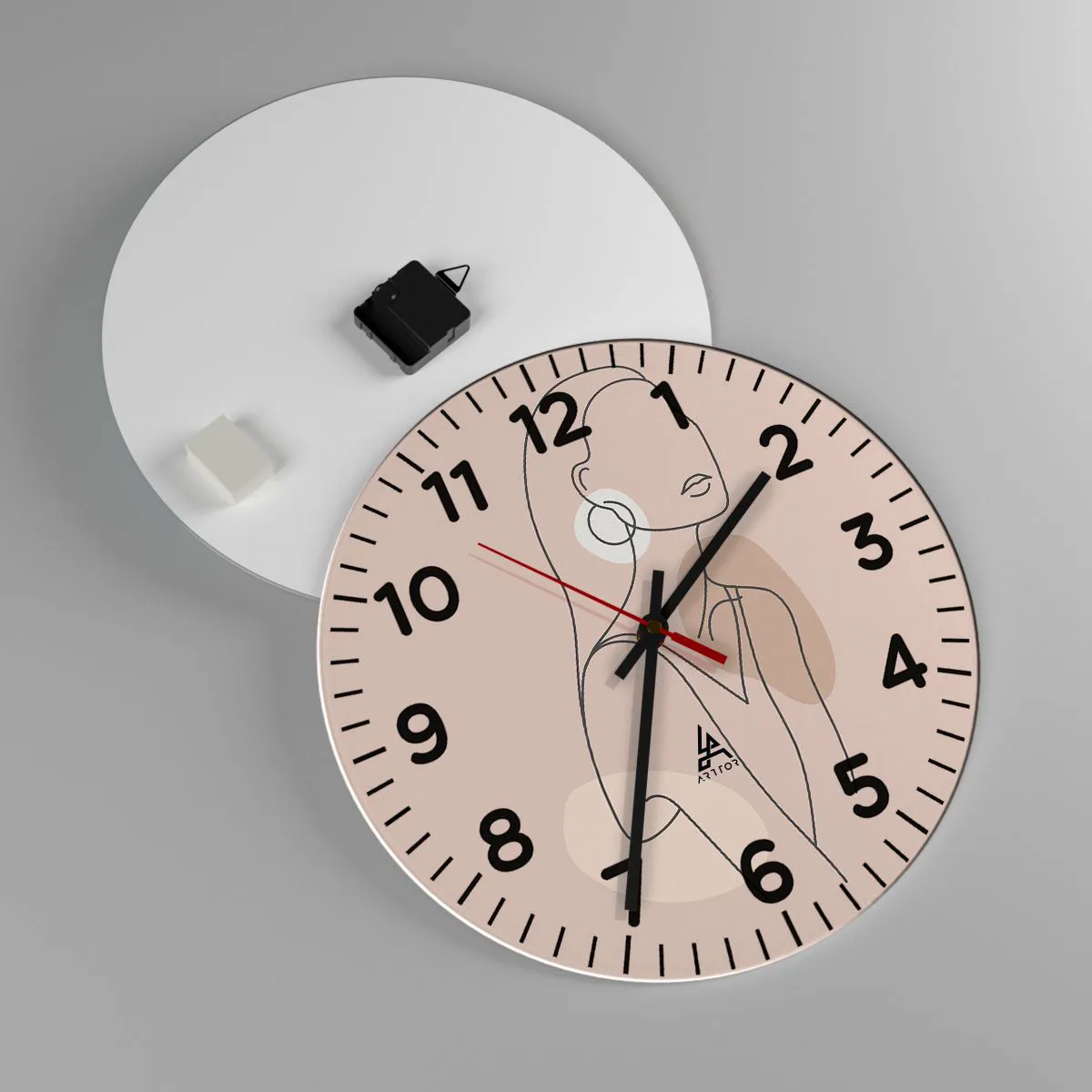 Zegar ścienny - Ikona dziewczęcości - 40x40 cm