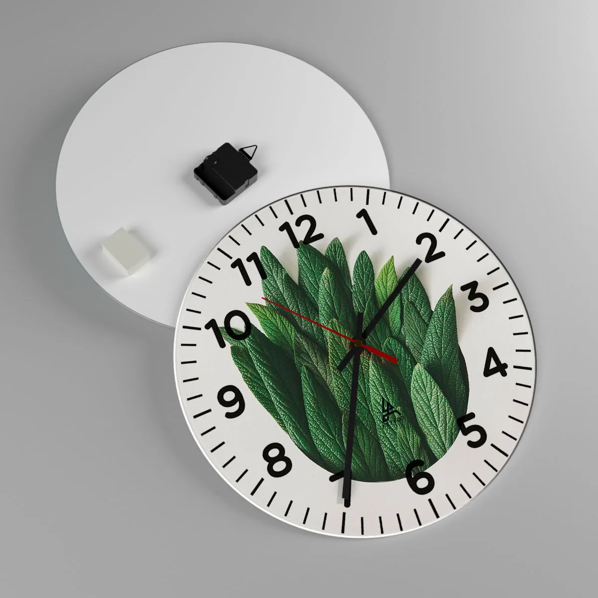 Ceas de perete - Ceas pe sticlă - Curiozitatea nestăvilită - 40x40 cm