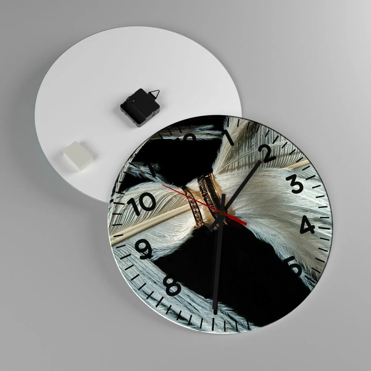 Wanduhr - Glasuhr - ... und ich werde dich nicht verlassen ... - 40x40 cm